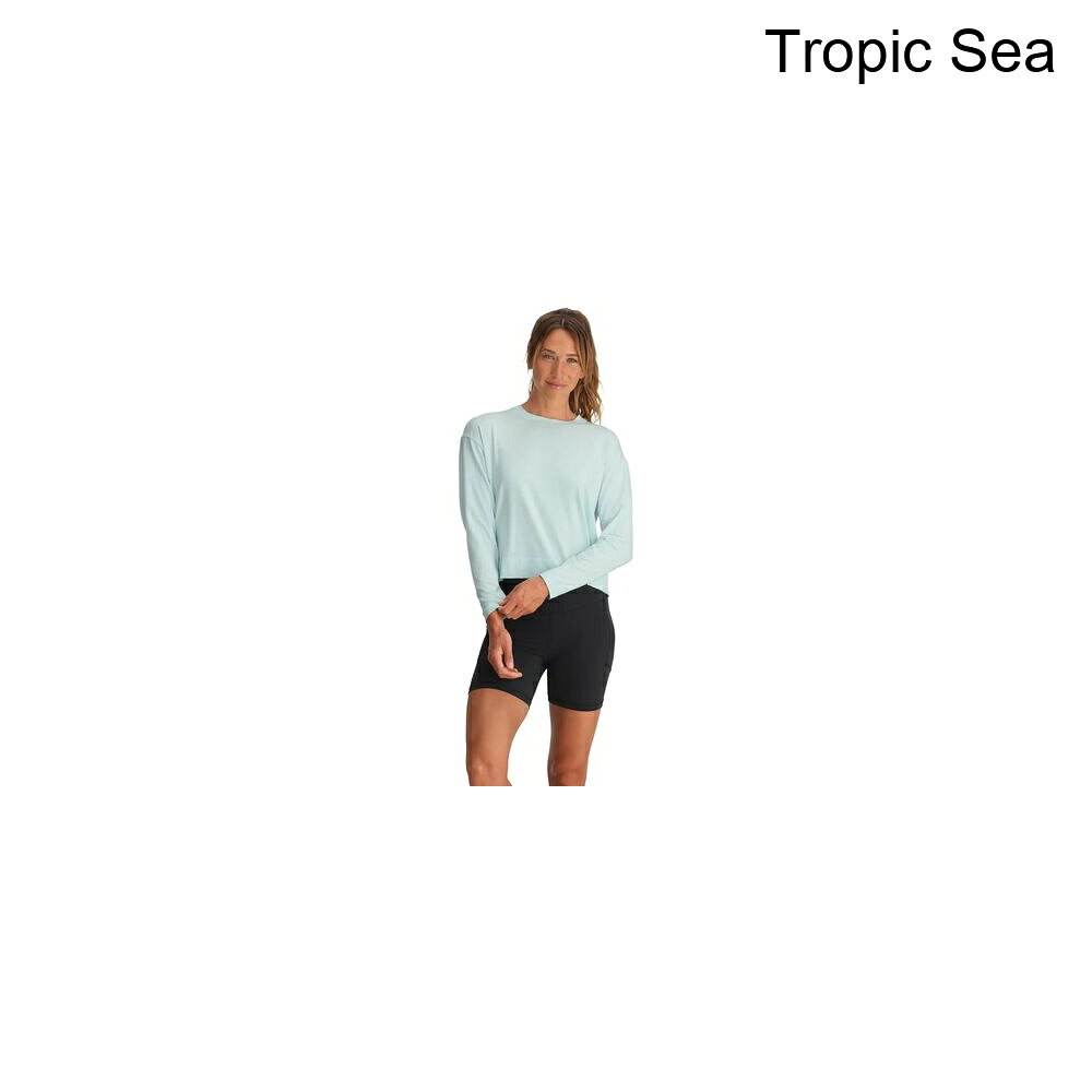 (取寄) フリーフライ レディース シェード クロスオーバー ロング-スローブ トップ - ウィメンズ Free Fly women Shade Crossover Long-Sleeve Top - Women's Tropic Sea