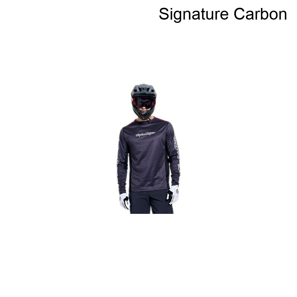 (取寄) トロイリーデザインズ メンズ ステージ ロング-スローブ ジャージ - メンズ Troy Lee Designs men Stage Long-Sleeve Jersey - Men's Signature Carbon