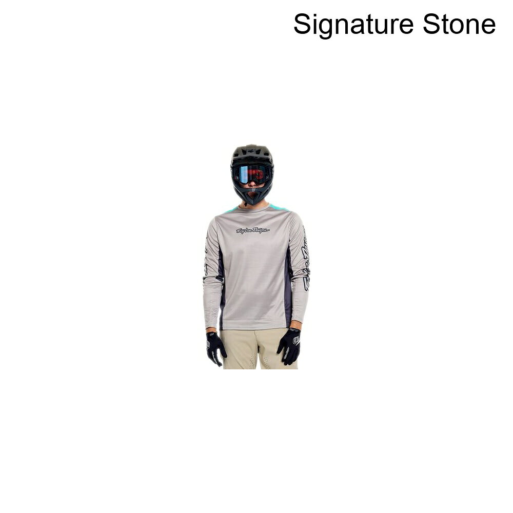 (取寄) トロイリーデザインズ メンズ ステージ ロング-スローブ ジャージ - メンズ Troy Lee Designs men Stage Long-Sleeve Jersey - Men's Signature Stone