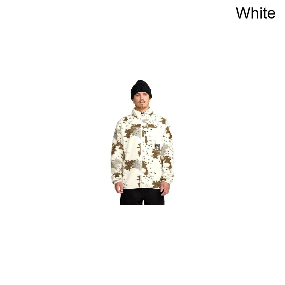 (取寄) ボルコム メンズ ネルソン シェルパ フル-ジップ ジャケット - メンズ Volcom men Nelson Sherpa Full-Zip Jacket - Men's White