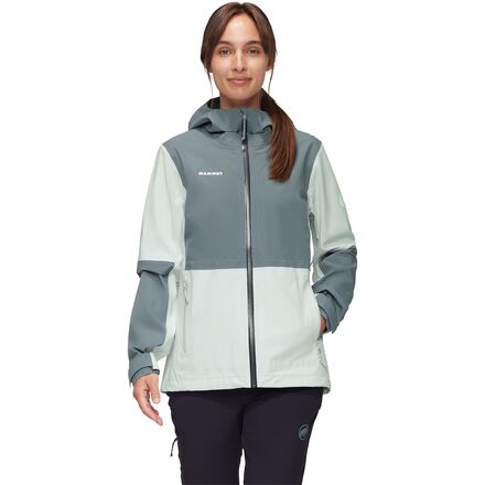 (取寄) マムート レディース リナード ガイド HS フーデット ジャケット - ウィメンズ Mammut women Linard Guide HS Hooded Jacket - Women's Silver Sage/Strata