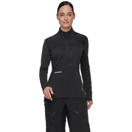 Outdoor Wear - (取寄) マムート レディース アイガー ノードワント アドバンス fl 1/2-ジップ プルオーバー - ウィメンズ Mammut women Eiger Nordwand Advanced FL 1/2-Zip Pullover - Women's Black