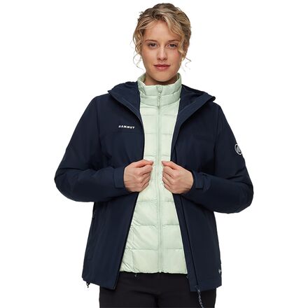(取寄) マムート レディース ツリーライン スリーインワン HS フーデット ジャケット - ウィメンズ Mammut women Treeline 3-in-1 HS Hooded Jacket - Women's Marine/Silver Sage