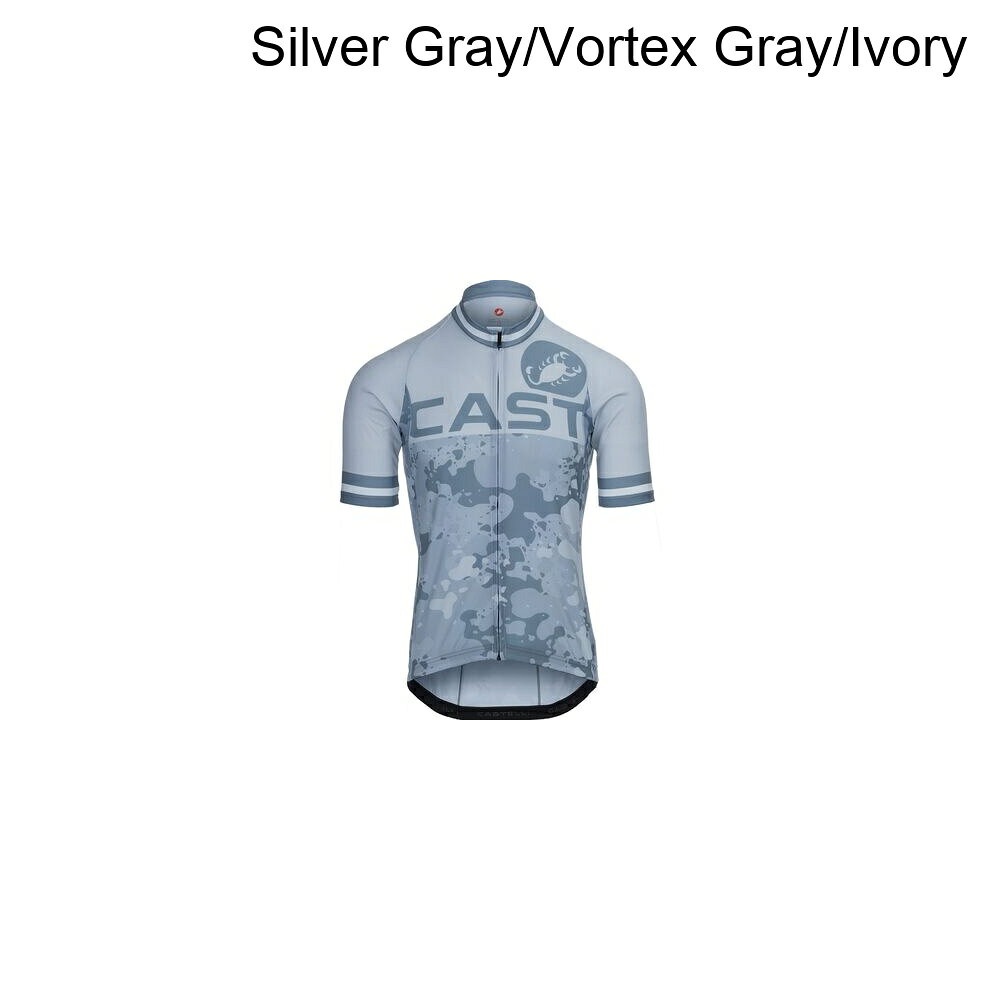 (取寄) カステリ メンズ アタッコ 2 リミテッド エディション ジャージ - メンズ Castelli men Attacco 2 Limited Edition Jersey - Men's Silver Gray/Vortex Gray/Ivory