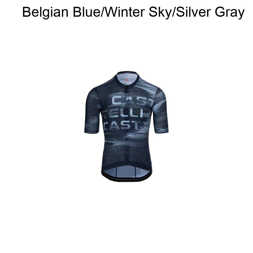 (取寄) カステリ メンズ ストレイタス ロゴ リミテッド エディション ジャージ - メンズ Castelli men Stratus Logo Limited Edition Jersey - Men's Belgian Blue/Winter Sky/Silver Gray