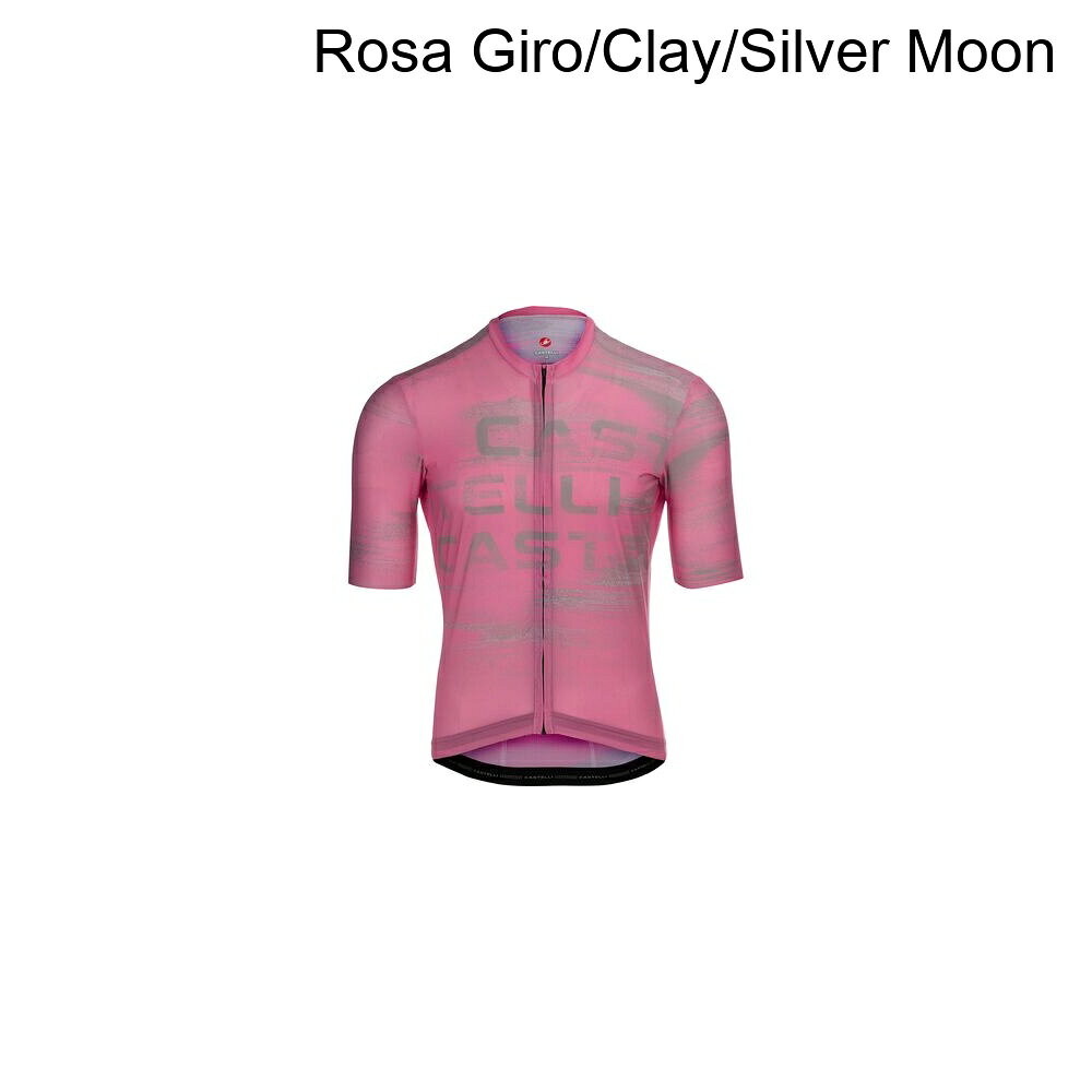 (取寄) カステリ メンズ ストレイタス ロゴ リミテッド エディション ジャージ - メンズ Castelli men Stratus Logo Limited Edition Jersey - Men's Rosa Giro/Clay/Silver Moon