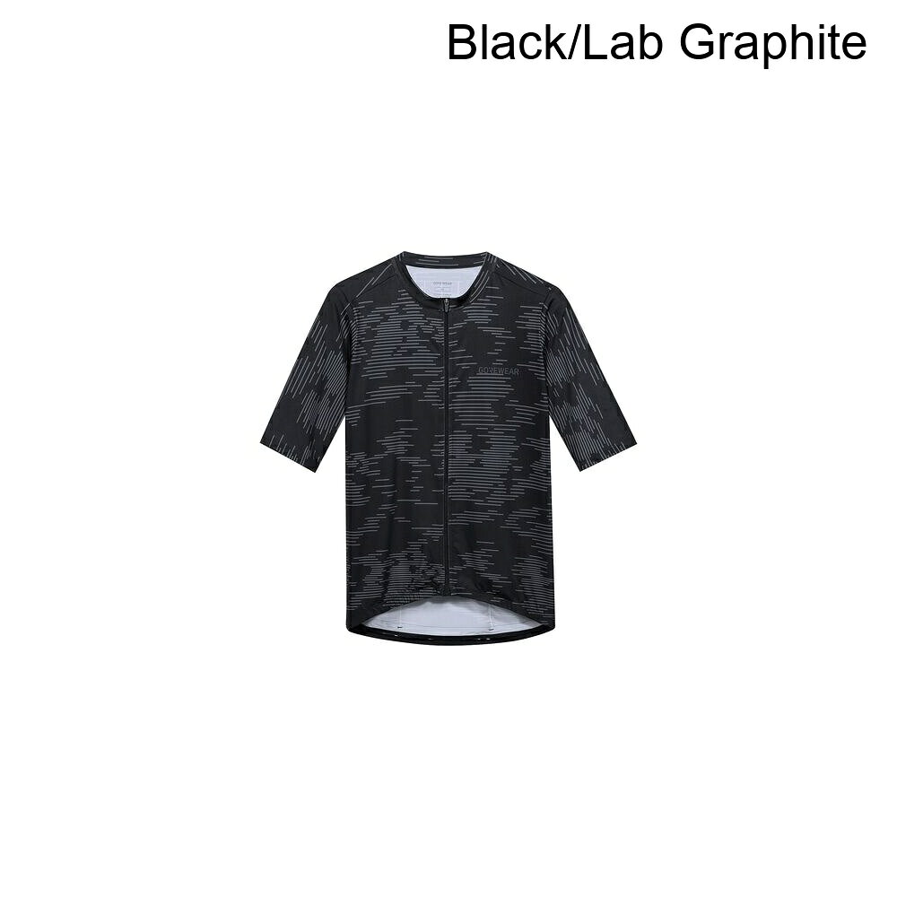 (取寄) ゴアウェア メンズ エレクトロ ショートスリーブ ジャージ - メンズ GOREWEAR men SWIFTRIDE Electro Short-Sleeve Jersey - Men's Black/Lab Graphite