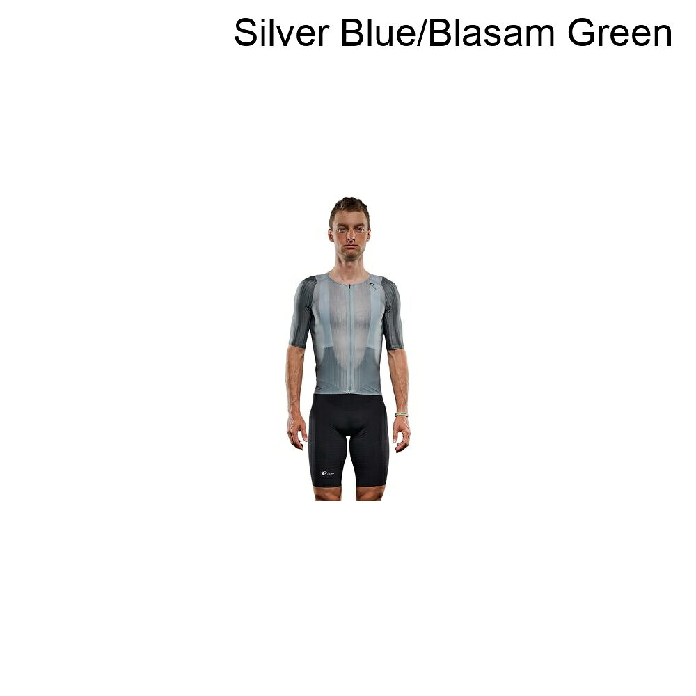 (取寄) パールイズミ メンズ メッシュ ジャージ - メンズ PEARL iZUMi men PI/Black Mesh Short-Sleeeve Jersey - Men's Silver Blue/Blasam Green
