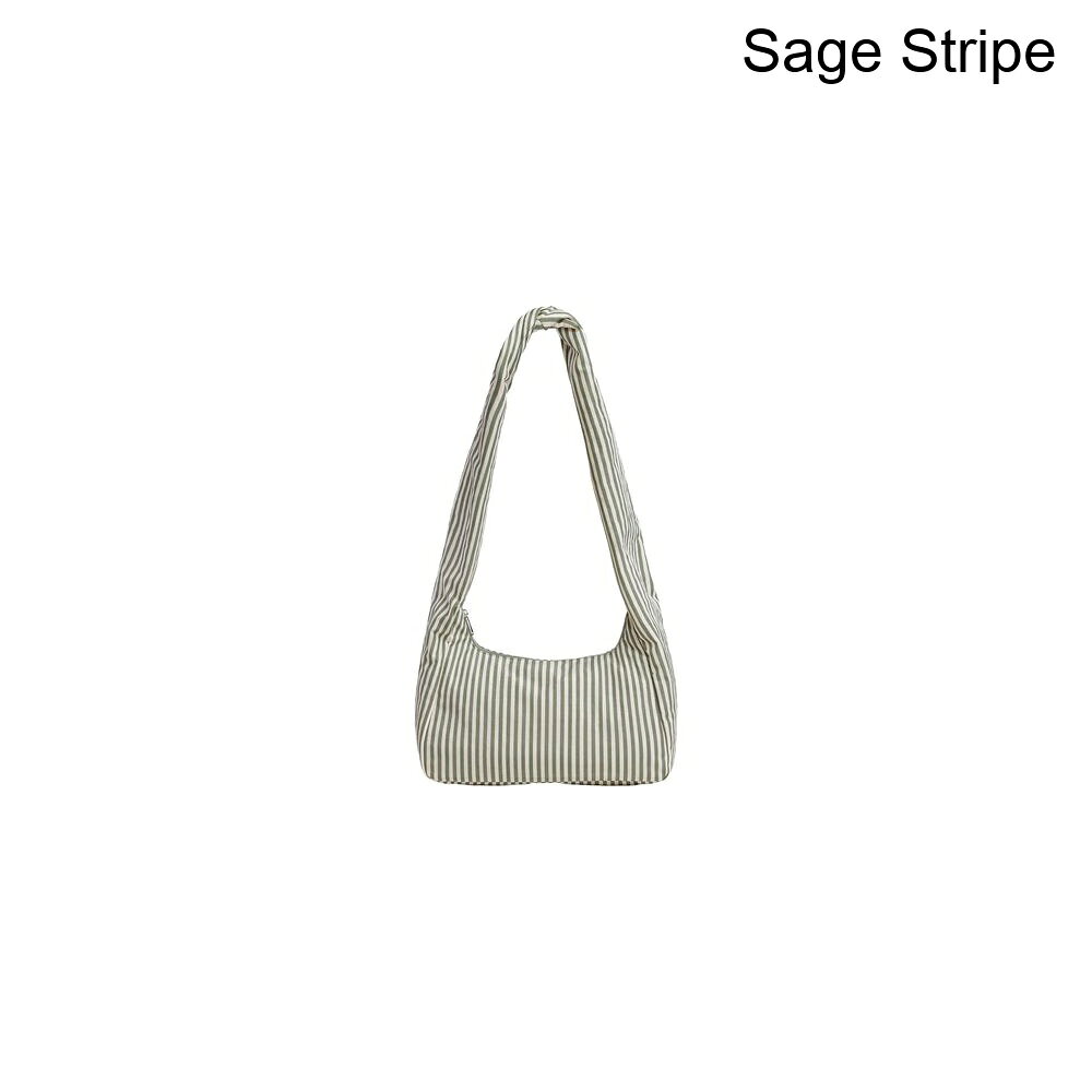 (取寄) バグー ナイロン メレンゲ バッグ BAGGU Nylon Meringue Bag Sage Stripe