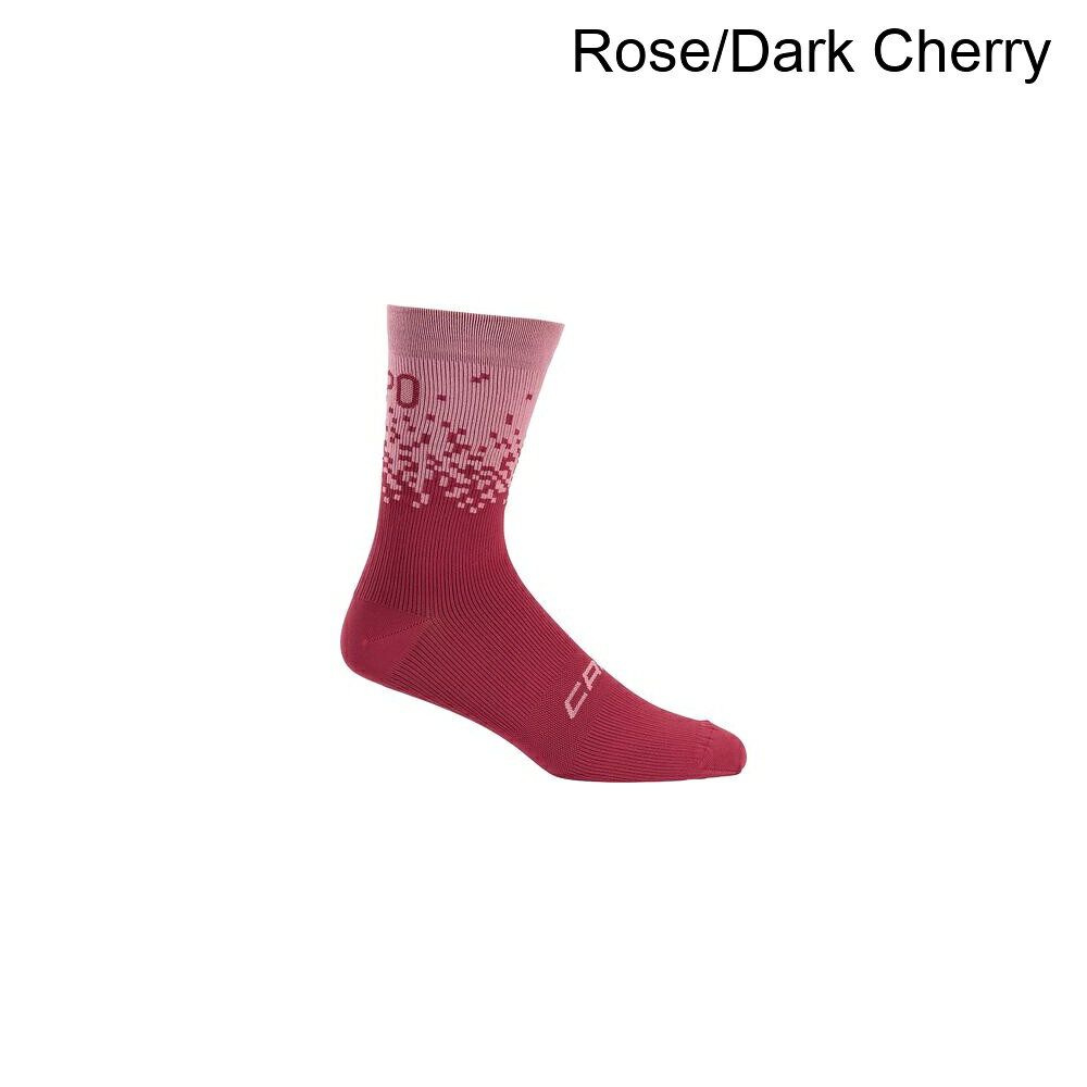 (取寄) カポ アクティブ コンプレッション ソック - フェード Capo Active Compression 18cm Q-Skin Sock - Fade Rose/Dark Cherry