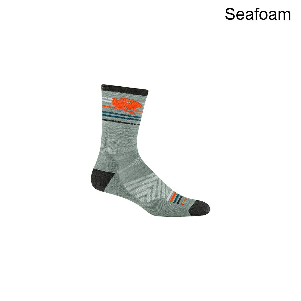 (取寄) ダーンタフ ペイサー ミクロ クルー ウルトラ-ライトウエイト クッション ソック Darn Tough Pacer Micro Crew Ultra-Lightweight Cushion Sock Seafoam