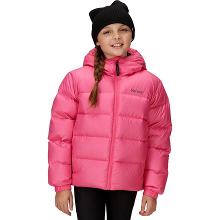 Coat - (取寄) マーモット キッズ ガイズ ダウン ブーディ - キッズ Marmot kids Guides Down Hoodie - Kids' Pink Party/Thunderhead