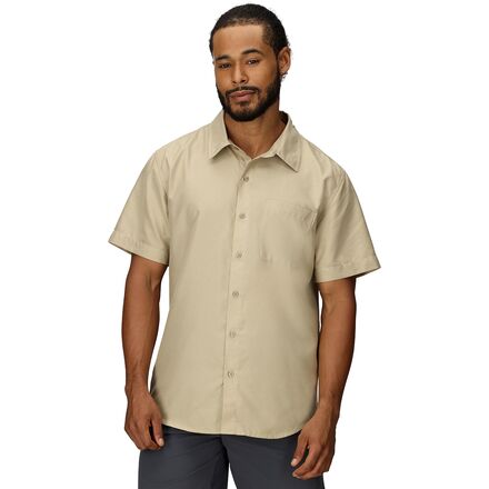 (取寄) マーモット メンズ ショートスリーブ シャツ - メンズ Marmot men AirExchange Short-Sleeve Shirt - Men's Chinchilla