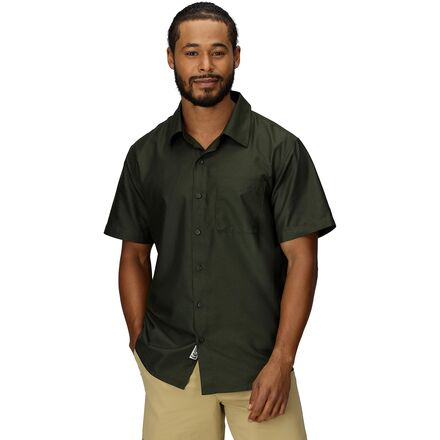 (取寄) マーモット メンズ ショートスリーブ シャツ - メンズ Marmot men AirExchange Short-Sleeve Shirt - Men's Rosin Green