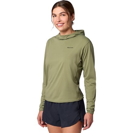 (取寄) マーモット レディース ブーディ - ウィメンズ Marmot women AirExchange SolarShield Hoodie - Women's Olive Grove
