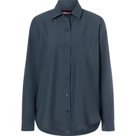 Rakuten - (取寄) マーモット レディース ロング-スローブ シャツ - ウィメンズ Marmot women AirExchange SolarShield Long-Sleeve Shirt - Women's Thunderhead
