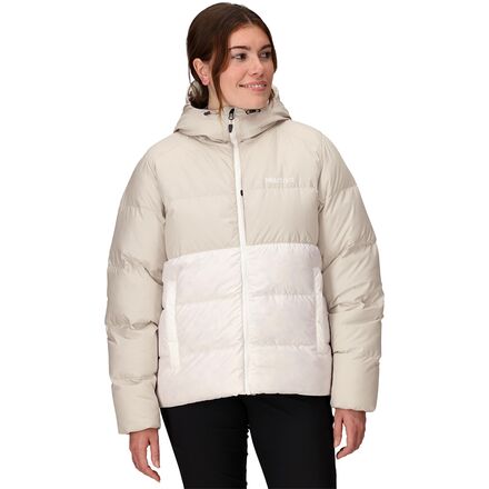 戶外 - (取寄) マーモット レディース ガイズ ダウン フーデット ジャケット - ウィメンズ Marmot women Guides Down Hooded Jacket - Women's Birch Bark/Pearl