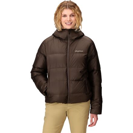 (取寄) マーモット レディース ガイズ ダウン フーデット ジャケット - ウィメンズ Marmot women Guides Down Hooded Jacket - Women's Hickory Nut
