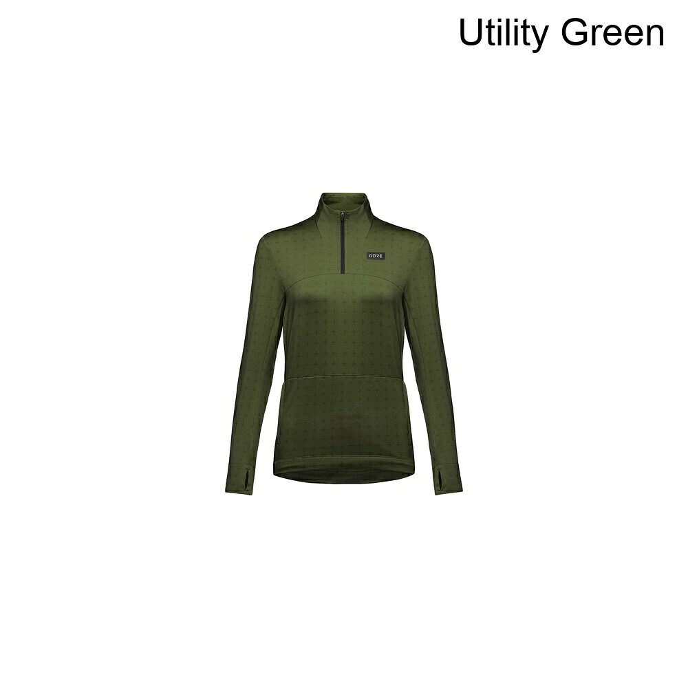 (取寄) ゴアウェア レディース エブリデイ サーモ 1/4-ジップ ジャケット - ウィメンズ GOREWEAR women Everyday Thermo 1/4-Zip Jacket - Women's Utility Green
