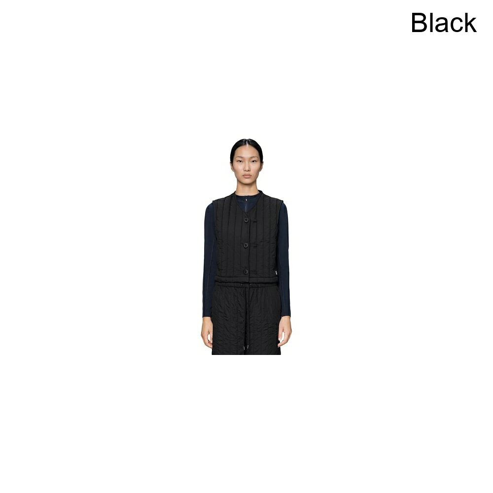 (取寄) レインズ レディース ショート ライナー ベスト - ウィメンズ Rains women Banja Short Liner Vest - Women's Black