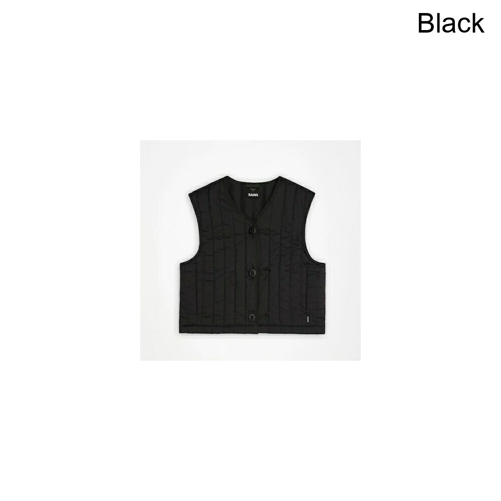 スウィートラグの(取寄) レインズ レディース ショート ライナー ベスト - ウィメンズ Rains women Banja Short Liner Vest - Women's Black｜アングル3