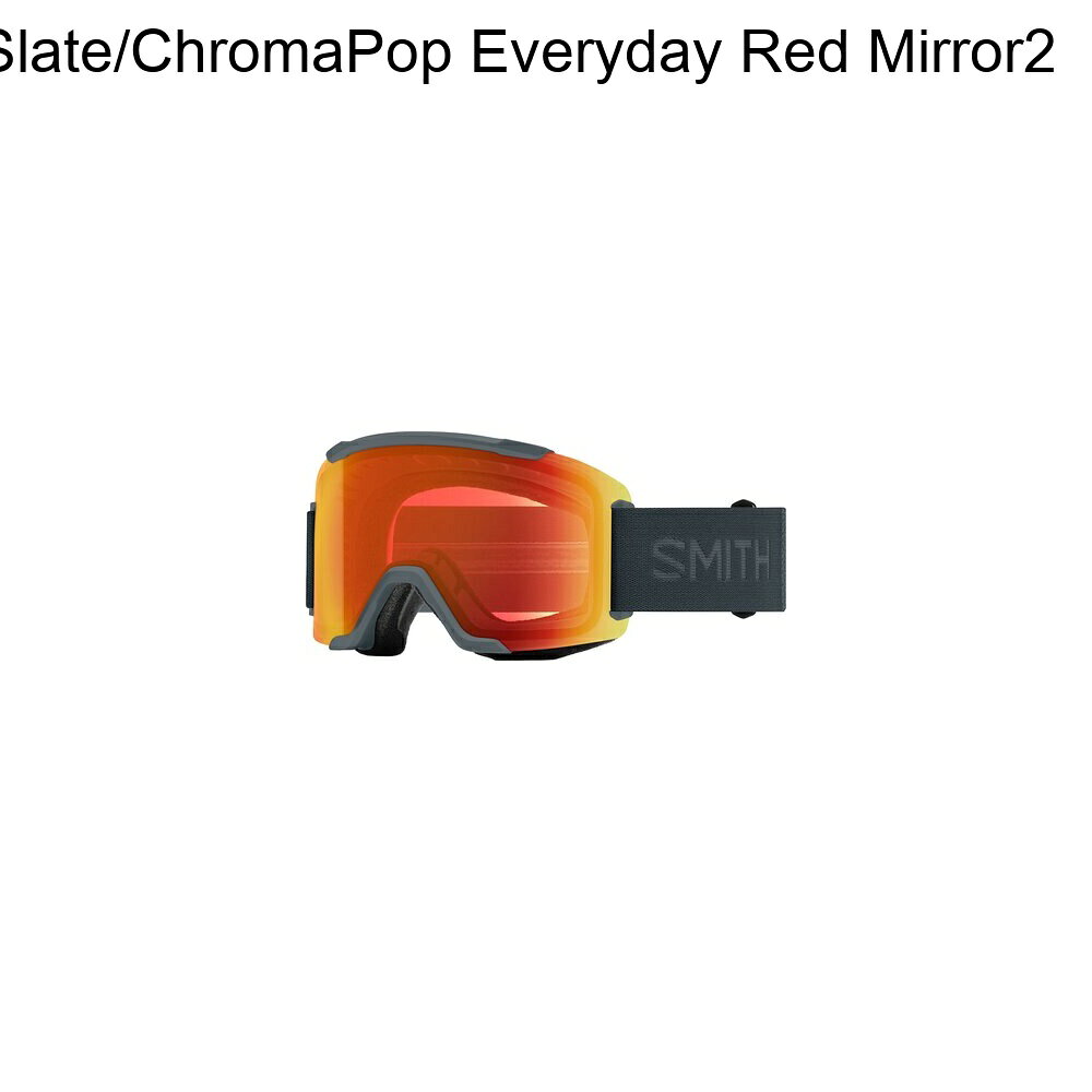 (取寄) スミス スクアッド ゴーグルズ Smith Squad Goggles Slate/ChromaPop Everyday Red Mirror2