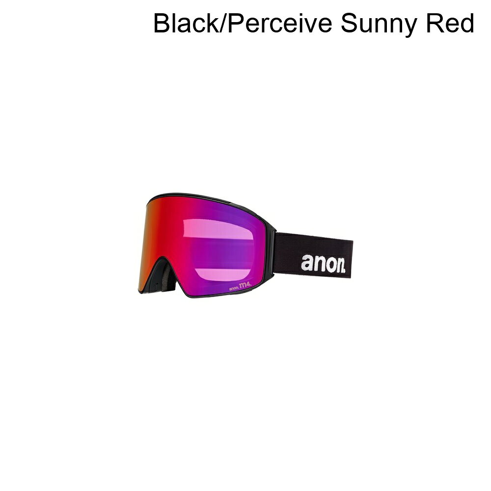(取寄) アノン M4 シリンドリカル ゴーグルズ + MFI フェイス マスク Anon M4 Cylindrical Goggles + MFI Face Mask Black/Perceive Sunny Red