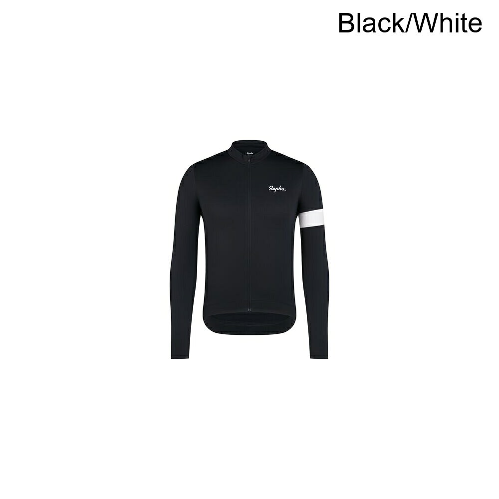 (取寄) ラファ メンズ コア サーマル ロング スリーブ ジャージ - メンズ Rapha men Core Thermal Long Sleeve Jersey - Men's Black/White