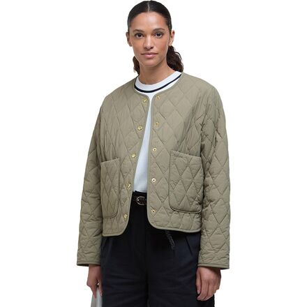 乐天商城 - (取寄) バブアー レディース モンロー キルト ジャケット - ウィメンズ Barbour women Monroe Quilt Jacket - Women's Dusky Green/Rosemary Tartan
