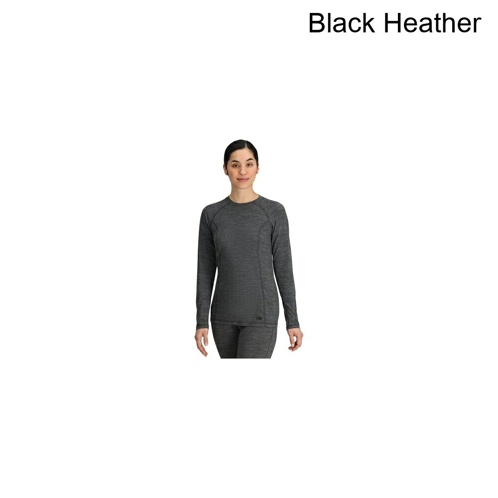 (取寄) アウトドア リサーチ レディース アルパイン オンセット メリノ 150 ベースレイヤー— クルー トップ - ウィメンズ Outdoor Research women Alpine Onset Merino 150 Baselayer Crew Top - Women's Black Heather