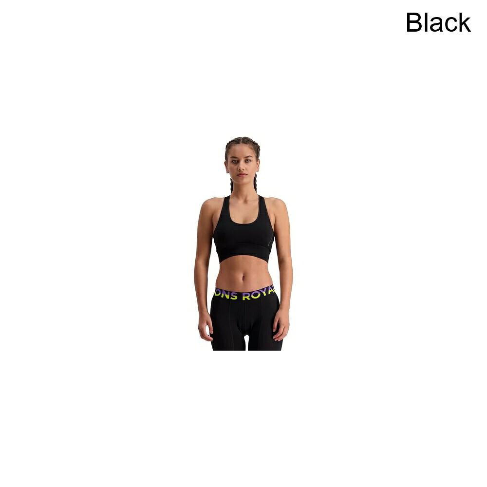 (取寄) モンスロイヤル レディース ストラトス メリノ シフト スポーツ ブラ - ウィメンズ Mons Royale women Stratos Merino Shift Sports Bra - Women's Black sweetrag-18585421 スウィートラグ パッケージ画像