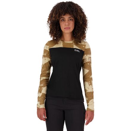 (取寄) モンスロイヤル レディース ディバージョン メリノ ロング-スローブ バイク ジャージ - ウィメンズ Mons Royale women Diversion Merino Long-Sleeve Bike Jersey - Women's MR Grunge/Black