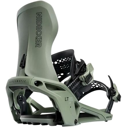 (取寄) ナイデッカー Lt スーパーマティック スノーボード バインディング - Nidecker LT Supermatic Snowboard Binding - 2026 Olive