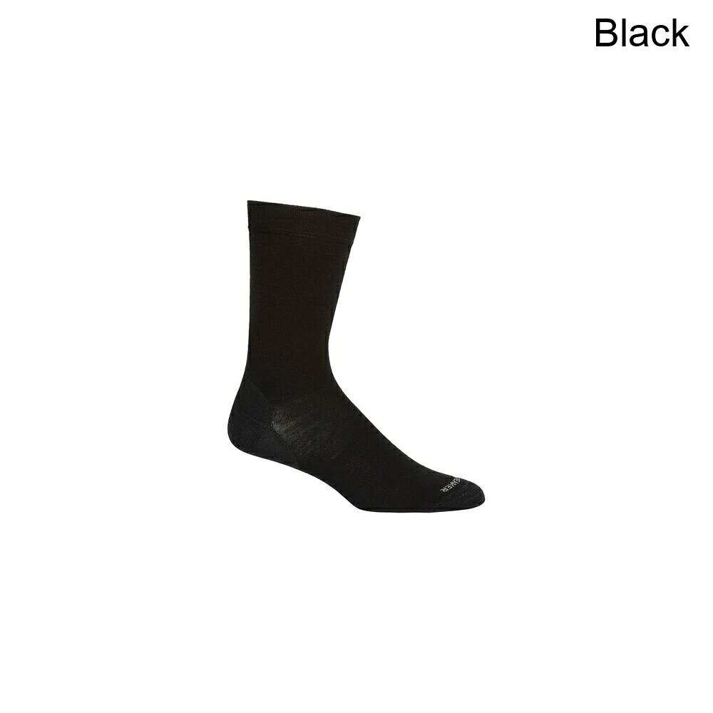 (取寄) アイスブレイカー ライフスタイル ファイン ゲージ クルー ソック Icebreaker Lifestyle Fine Gauge Crew Sock Black