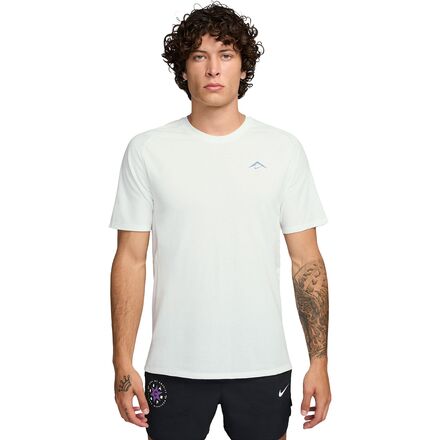 Rakuten - (取寄) ナイキ メンズ ドライ-フィット ソーラー チェイス ショートスリーブ シャツ - メンズ Nike men Dri-Fit Solar Chase Short-Sleeve Shirt - Men's Summit White/Black