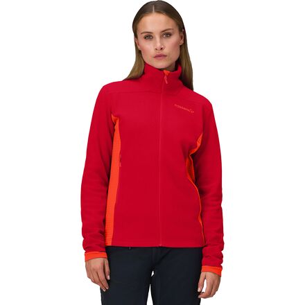 (取寄) ノローナ レディース ファルケティンド ウォーム1 フリース ジャケット - ウィメンズ Norrona women Falketind Warm1 Fleece Jacket - Women's Aura Orange