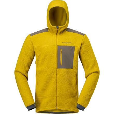 (取寄) ノローナ メンズ トロールヴェゲン ウォーム3 ジップ フーデット ジャケット - メンズ Norrona men Trollveggen Warm3 Zip Hooded Jacket - Men's Golden Palm