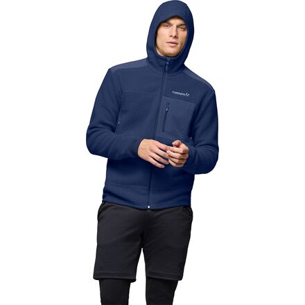 (取寄) ノローナ メンズ トロールヴェゲン ウォーム3 ジップ フーデット ジャケット - メンズ Norrona men Trollveggen Warm3 Zip Hooded Jacket - Men's Indigo Night