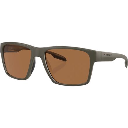 Tennis - (取寄) ネイティブ アイウェア ブレック ポーラライズド サングラス Native Eyewear Breck Polarized Sunglasses Matte Olive/Brown Polarized