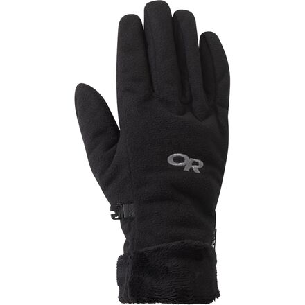 (取寄) アウトドア リサーチ レディース ファジー センサー グローブ - ウィメンズ Outdoor Research women Fuzzy Sensor Glove - Women's Black