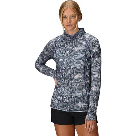 Tops - (取寄) アウトドア リサーチ レディース エコー プリンテッド ブーディ - ウィメンズ Outdoor Research women Echo Printed Hoodie - Women's Summit Nori