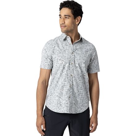 樂天商城 - (取寄) アウトドア リサーチ メンズ ルーフトップ ショートスリーブ シャツ - メンズ Outdoor Research men Rooftop Short-Sleeve Shirt - Men's Oyster Traverse Print