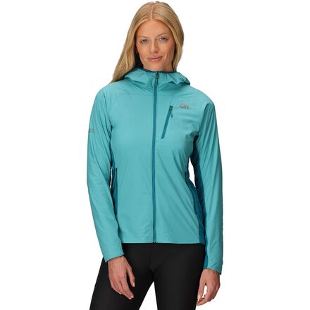 (取寄) アウトドア リサーチ レディース デビエーター ブーディ - ウィメンズ Outdoor Research women Deviator Hoodie - Women's Tidepool/Aurora