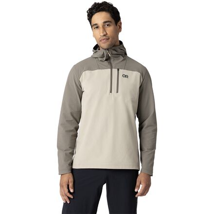 樂天商城 - (取寄) アウトドア リサーチ メンズ フリーホイール 1/2-ジップ ブーディ - メンズ Outdoor Research men Freewheel 1/2-Zip Hoodie - Men's Pro Khaki/Gravel