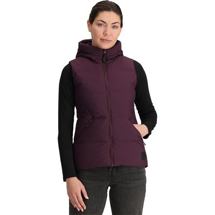 (取寄) アウトドア リサーチ レディース コウズ フーデット ダウン ベスト - ウィメンズ Outdoor Research women Coze Hooded Down Vest - Women's Amethyst