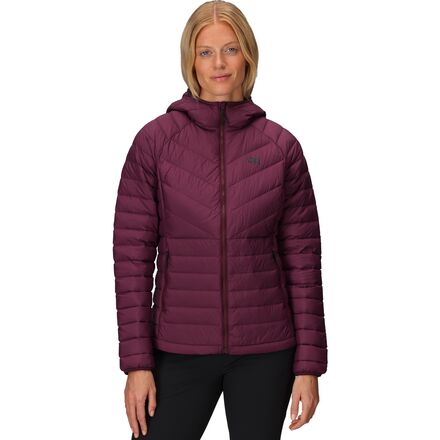 (取寄) アウトドア リサーチ レディース トランセンデント ダウン フーデット ジャケット - ウィメンズ Outdoor Research women Transcendent Down Hooded Jacket - Women's Winterberry