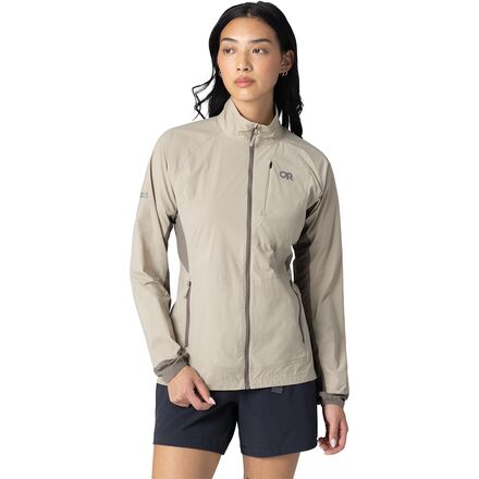 (取寄) アウトドア リサーチ レディース デビエーター ウィンド ジャケット - ウィメンズ Outdoor Research women Deviator Wind Jacket - Women's Pro Khaki/Gravel