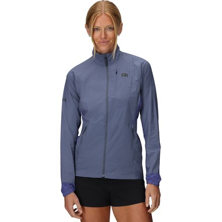 (取寄) アウトドア リサーチ レディース デビエーター ウィンド ジャケット - ウィメンズ Outdoor Research women Deviator Wind Jacket - Women's Summit/Galactic