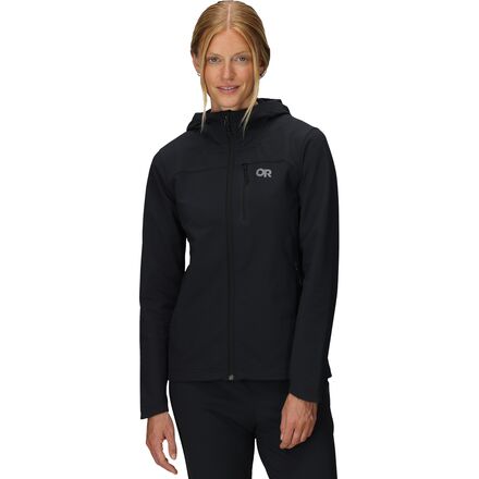 (取寄) アウトドア リサーチ レディース ウルティマ ソフトシェル フーデット ジャケット - ウィメンズ Outdoor Research women Ultima Softshell Hooded Jacket - Women's Black