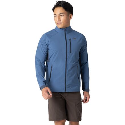 樂天商城 - (取寄) アウトドア リサーチ メンズ デビエーター ウィンド ジャケット - メンズ Outdoor Research men Deviator Wind Jacket - Men's Skyline/Atlantic